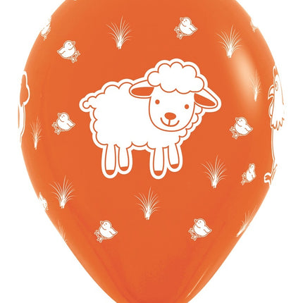 Balony Farm Animals Mix 30cm 25szt