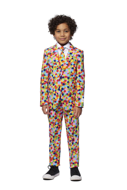 Chłopiec w garniturze z konfetti OppoSuits