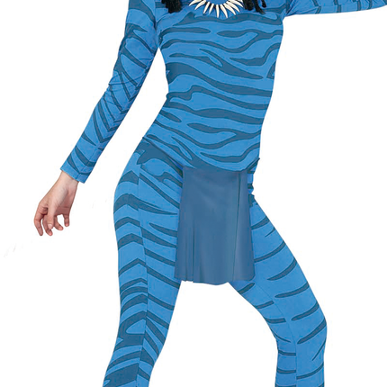 Second Skin Stripes Ladies Blue