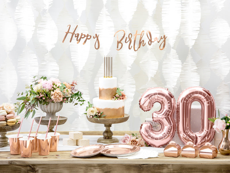 Girlanda urodzinowa Happy Birthday Rose Gold 62 cm