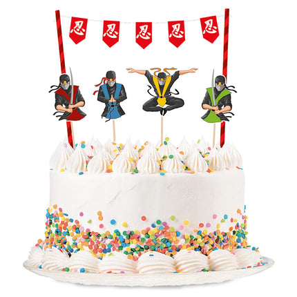 Ninja Cake topper 5 szt.