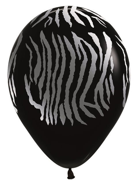 Balony Animal Print Metallic Ink 30cm 25szt