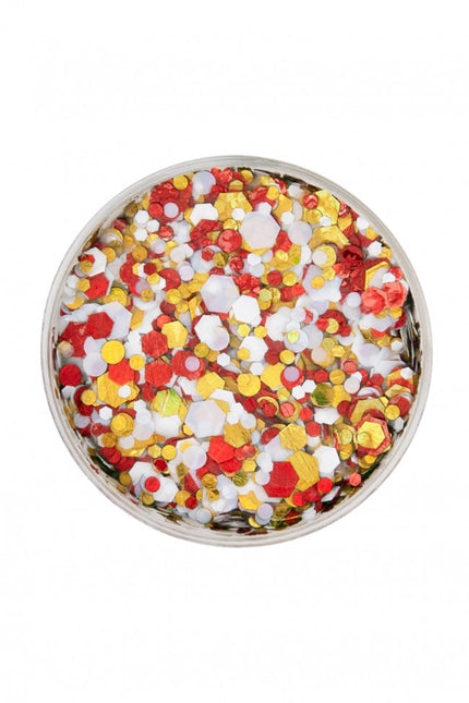 PXP Pressed Chunky Glitter Creme Big Red/White/Yellow 40ml