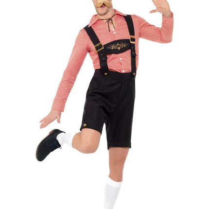 Zestaw Lederhosen czerwony