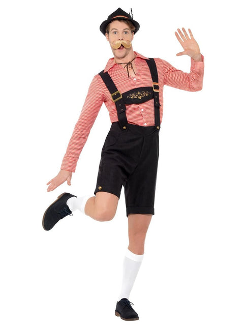 Zestaw Lederhosen czerwony