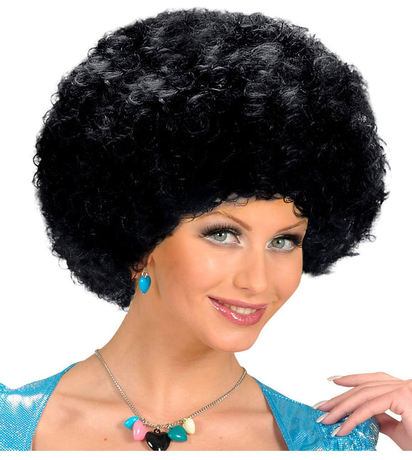 Czarna peruka unisex afro