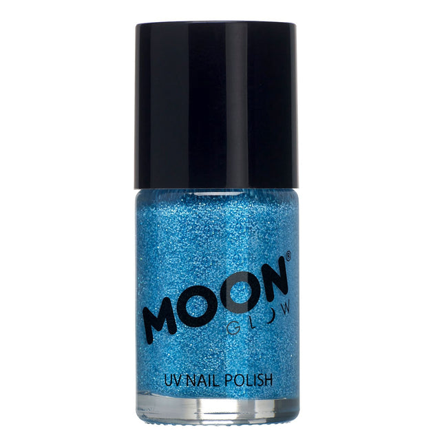 Lakier do paznokci Moon Glow Neon UV Glitter Blue 14ml