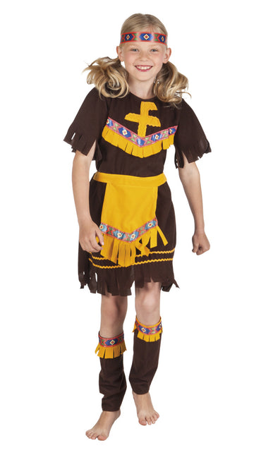 Sukienka indiańska dziecięca żółta