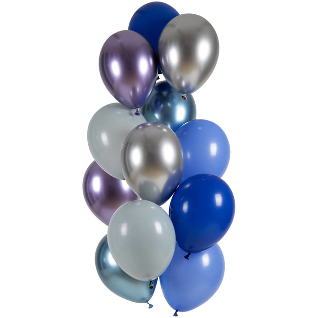 Zestaw niebieskich balonów 33cm 12szt