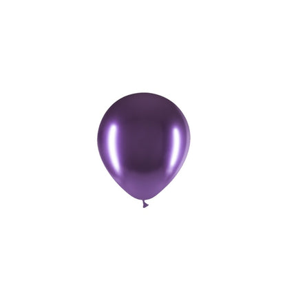 Balony fioletowe chrom 13cm 100szt