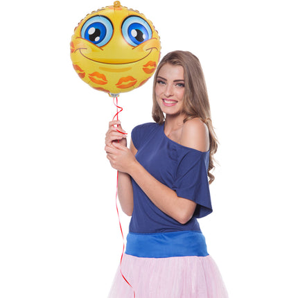 Balon helowy Kisses 43 cm pusty