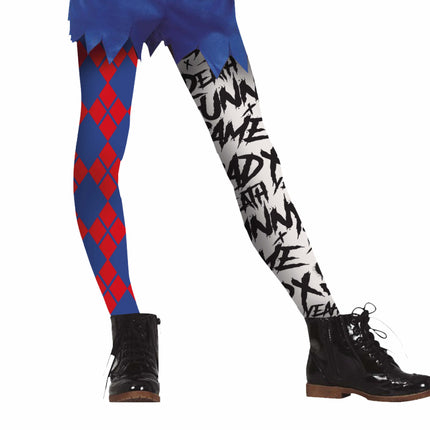 Dziecięce legginsy Harley Quin na Halloween