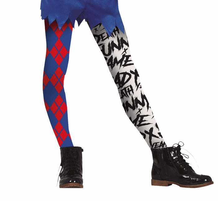 Dziecięce legginsy Harley Quin na Halloween