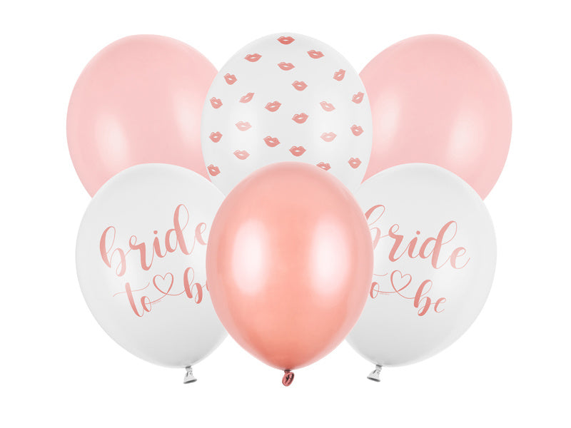 Balony Bride To Be Mix 30cm 6szt