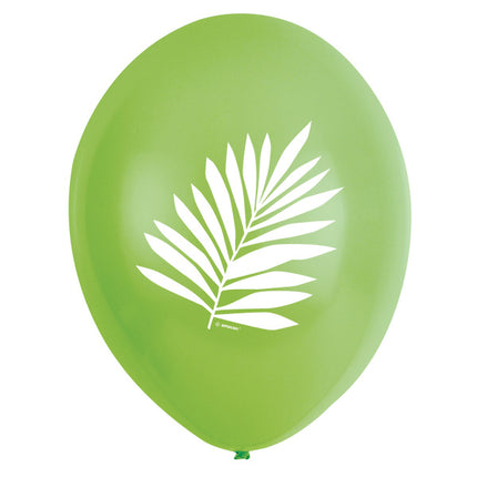 Balony Liście Palmowe 27,5cm 6szt