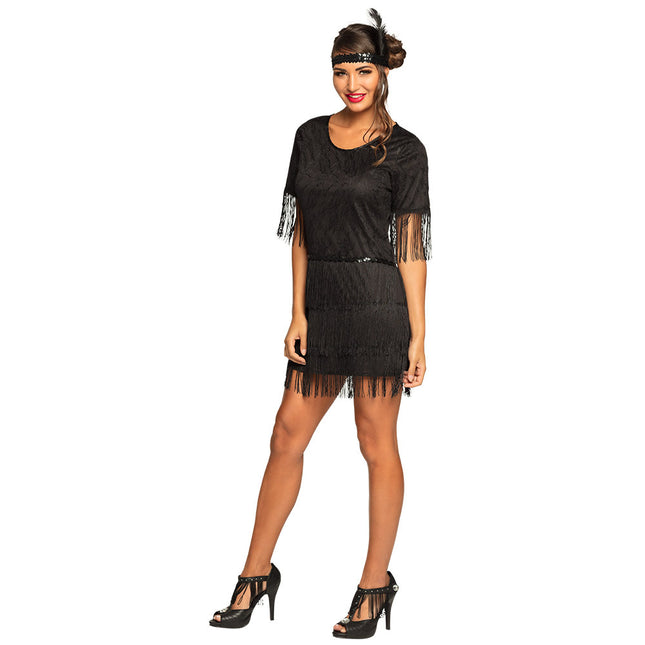 Charleston Dress Ladies Black