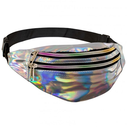 Torba biodrowa Holographic Silver