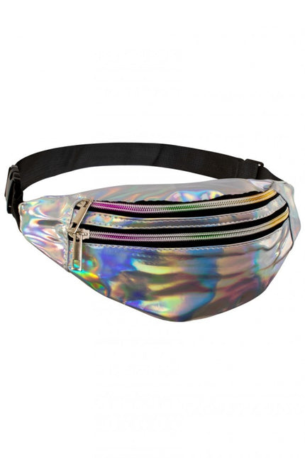 Torba biodrowa Holographic Silver