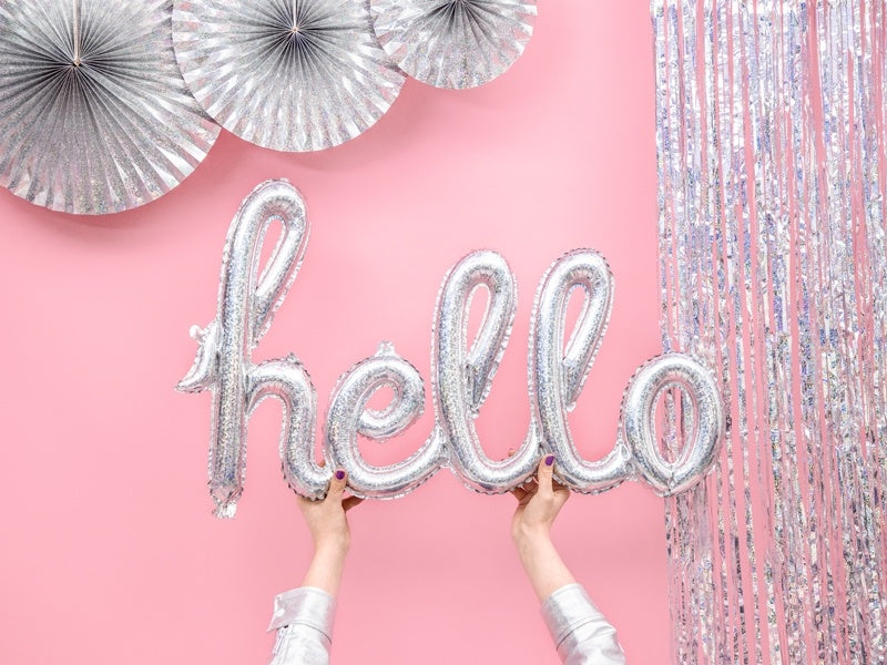 Balon foliowy Hello Holographic 72 cm