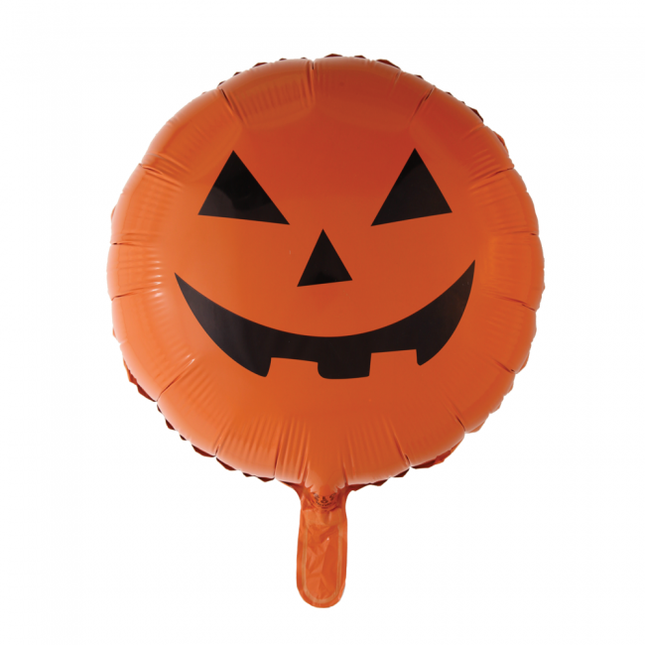 Halloweenowy balon helowy Dynia 45 cm pusty