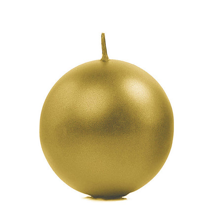 Świece Globe Gold Metallic 6cm 10szt