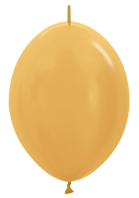 Balony Metallic Gold 30cm 50szt