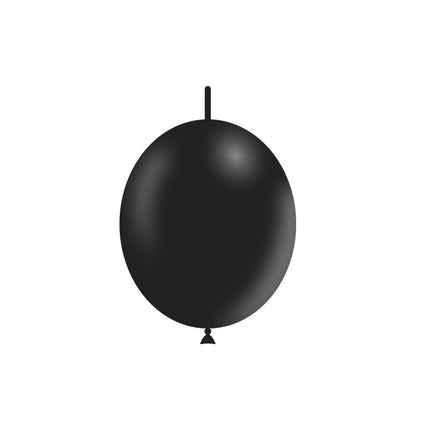 Czarne balony z guzikami 30cm 50szt