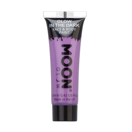 Fioletowa farba do twarzy Moon Glow Glow in the Dark 12ml