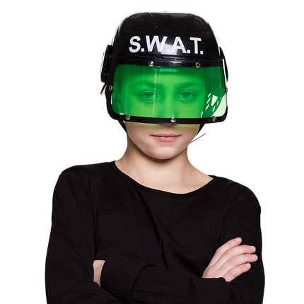 Kask dziecięcy Swat Czarny Zielony