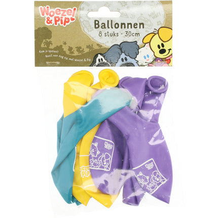 Balony Woezel i Pip Party 30cm 8szt