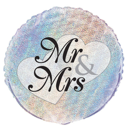 Helium Balloon Mr. & Mrs. 45 cm pusty