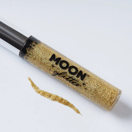 Moon Glitter Holographic Glitter Eye Liner Gold 10ml