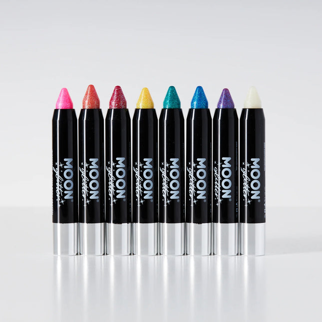 Moon Glitter Iridescent Body Crayons Blue 3.2g