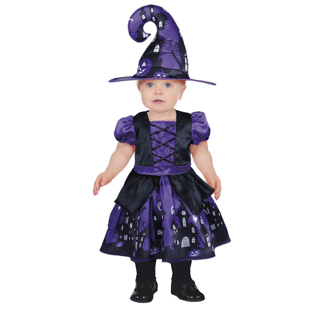 Kostium na Halloween Baby Witch fioletowy