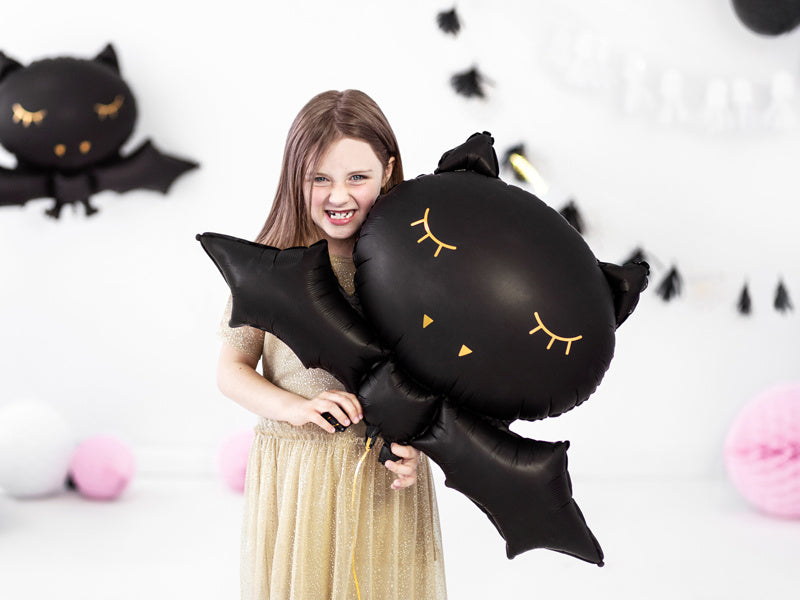 Halloweenowy balon helowy nietoperz 80 cm