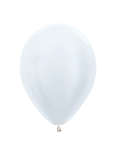 Balony Pearl White 23cm 50szt