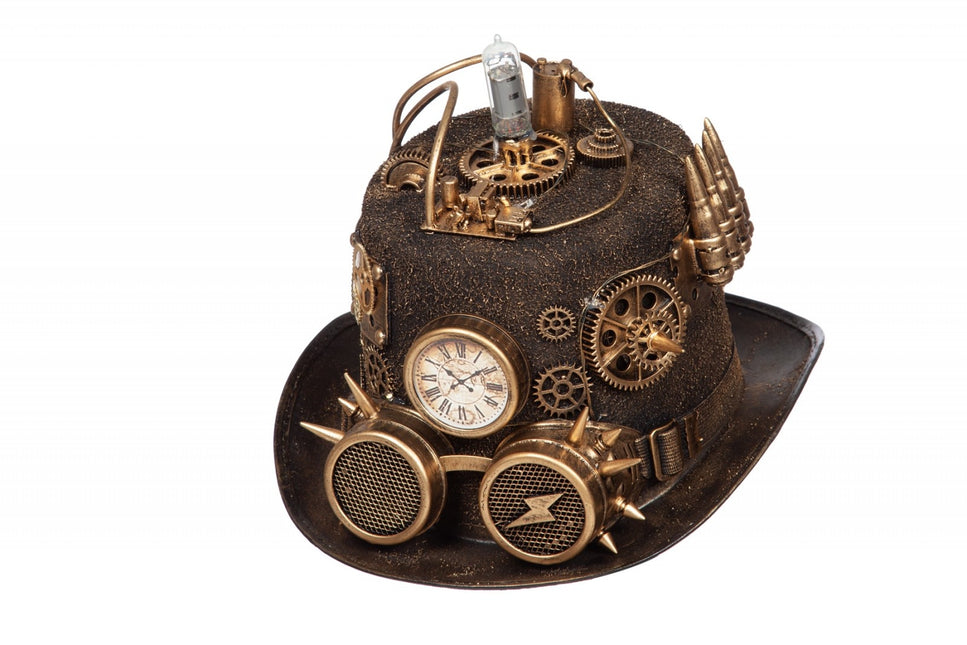 Kapelusz Steampunk ze światłem