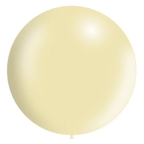 Gigantyczny balon XL Metallic 91 cm w kolorze kości słoniowej