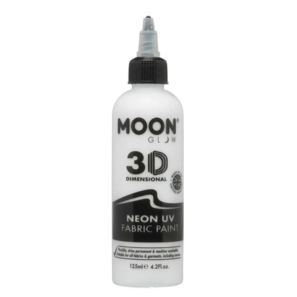 Farba do tkanin Moon Glow Neon UV 125ml biała 125ml