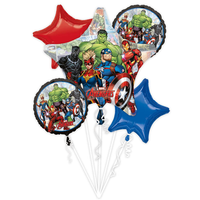 Zestaw balonów helowych Avengers 5 sztuk pustych