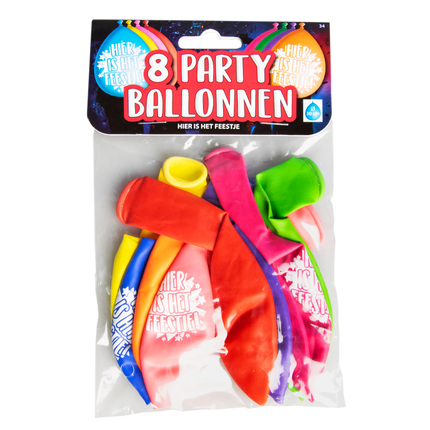 Balony Here's the Party 30cm 8szt