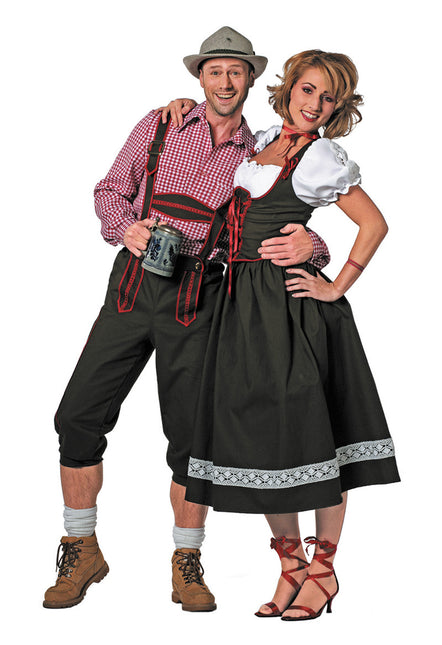 Dirndl Dress Oktoberfest Long Green