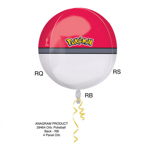 Pokemon Helium Balloon Pokeball 40cm pusty