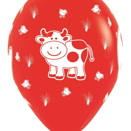 Balony Farm Animals Mix 30cm 25szt