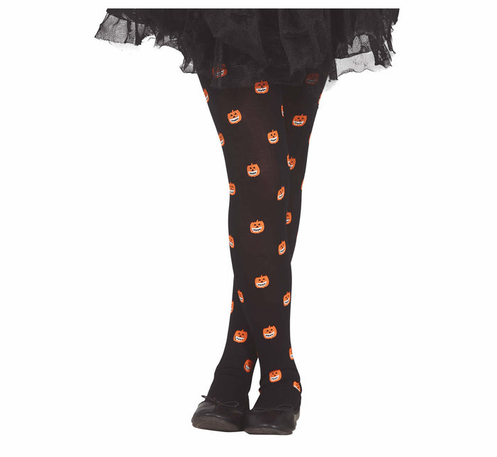 Dziecięce legginsy dyniowe na Halloween