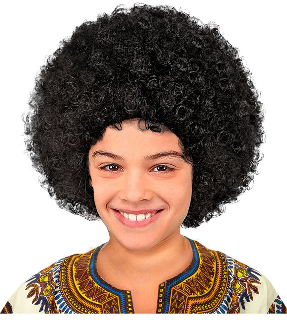 Czarna peruka afro dla dziecka