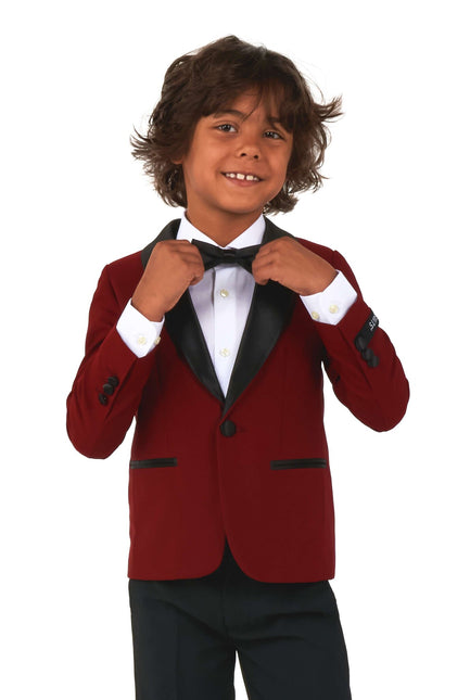 Bordeaux Red Tuxedo Boy OppoSuits