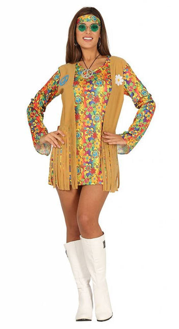 Brązowy kostium damski Hippie 60S
