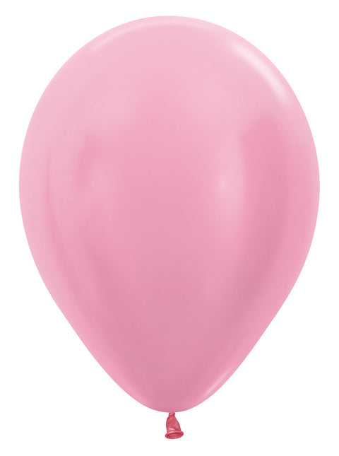 Balony Perłowe Różowe 30cm 50szt