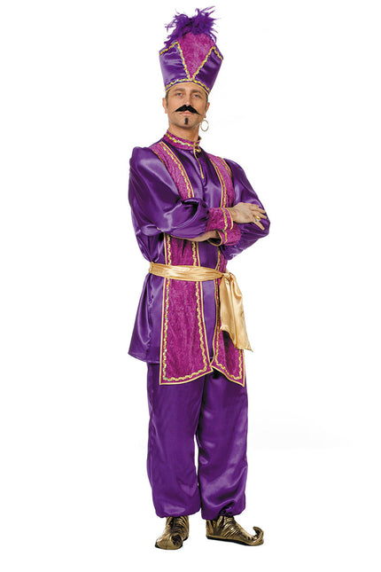 Fioletowy męski kostium sułtana